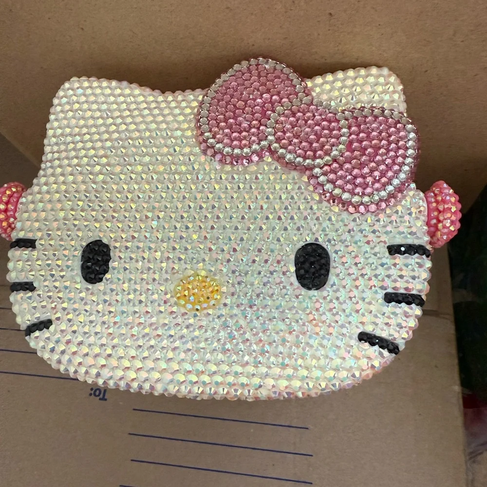 Hello Kitty Bedazzled Mirror on stand